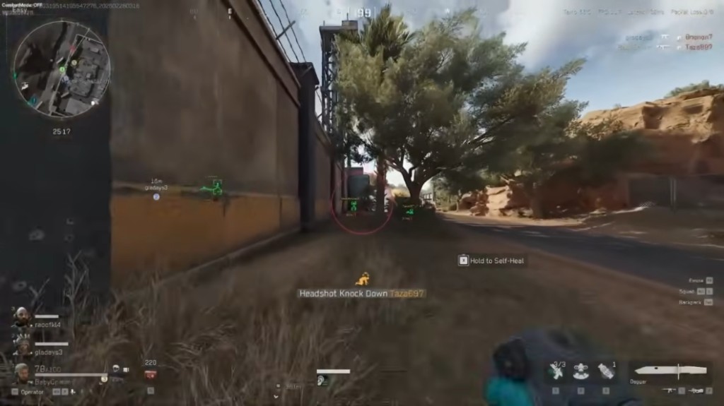 Delta Force hacks running undetected with ESP distance tags in Warfare